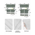 thumbnail image 5 of Farmhouse Green Plaid Swag Kitchen Curtains Sets for Windows 24 Inch Length, Vintage Country Cock Checkered Short Window Curtain Panels Swags Valances and Tiers 3 Piece Set for Cafe/Dining Room, 5 of 5