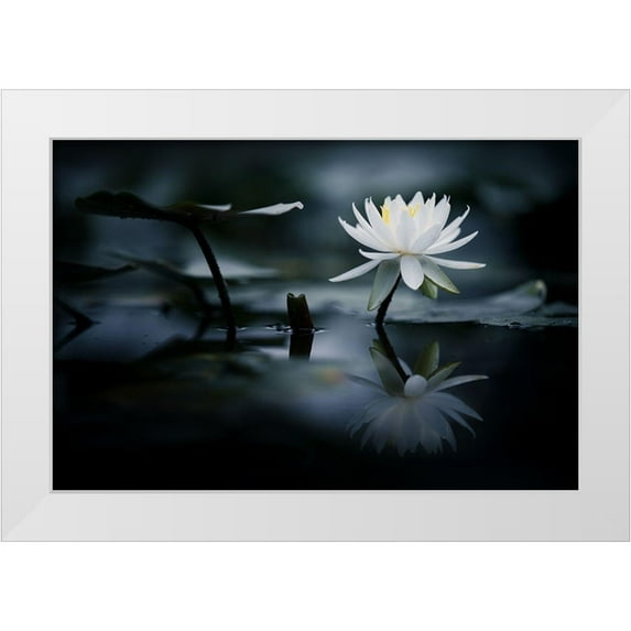 Suzuki, Takashi 18x13 White Modern Wood Framed Museum Art Print Titled - Reflection