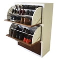 thumbnail image 3 of Hogare Mueble Zapatero Moderno Blanco Parota Hogare Mueble Zapatero De Madera, 3 of 8