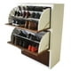 thumbnail image 3 of Hogare Mueble Zapatero Moderno Blanco Parota Hogare Mueble Zapatero De Madera, 3 of 8