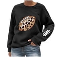 thumbnail image 2 of Sweatshirts for Women Oversized Crewneck Baseball Printed Drop Shoulder Hoodless Sweatshirt Casual Game Day Print Round Neck Lightweight Comfy Sweatshirts, 2 of 4