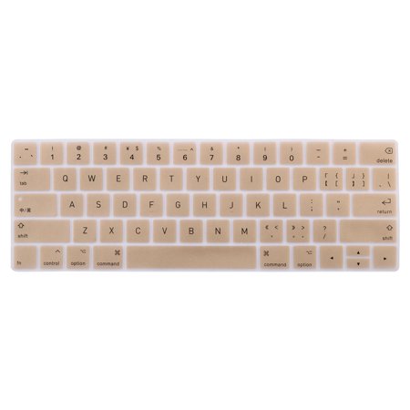 Laptop  Silicone Keyboard Protector Cover Skin Brown for Macbook Pro (Best Keyboard Protector For Macbook Pro 13)