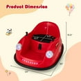 thumbnail image 3 of Costway Auto Tamponneuse pour Enfants avec Télécommande Rotation à 360 Degrés Lumière DEL Rouge, 3 of 10