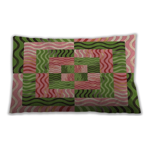 Ahgly Company Indoor Rectangular Contemporary Lumbar Throw Pillow, 13 inch by 19 inch