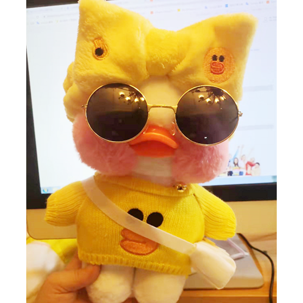 Newest Soft Cute LaLafanfan Cafe Duck Plush Toy Stuffed 30cm Kawaii White Duck Doll Animal Birthday Gift for Kids Children GirlC001971230cm He Qiyong unisex