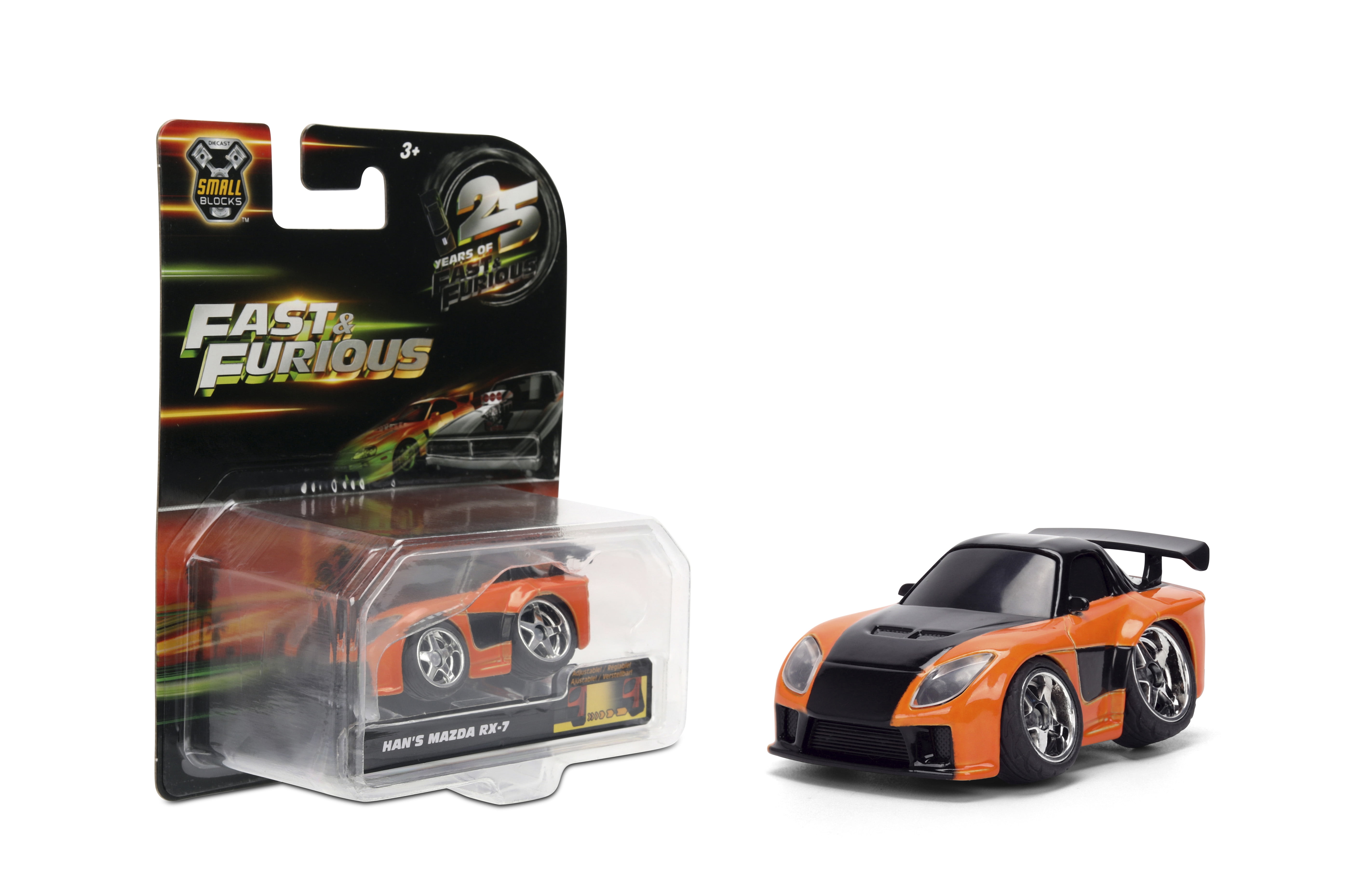 Jada Toys Entertainment Licensed 1:43 Small Blocks, Stylized Die-Cast Assortment Play Vehicles(Single Car, Styles May Vary)