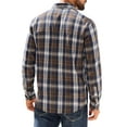 thumbnail image 2 of Alimens & Gentle Mens Flannel Shirts Casual Button Down Long Sleeve Plaid Shirts With Pocket Regular Fit Cloth For Winter, 2 of 8