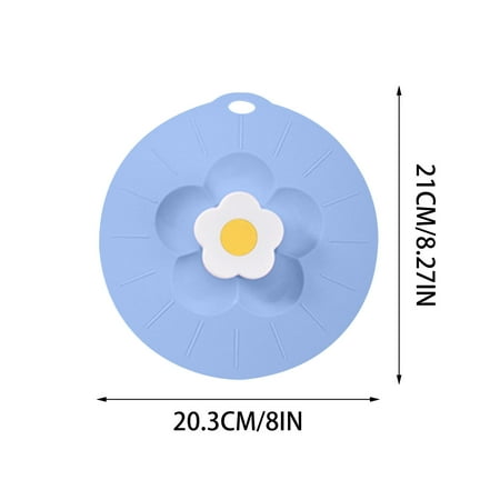 

TUOBARR Summer Savings Silicone Fresh-keeping Cover Large Medium And Small Flowers Leak Proof And Dust-proof Silicone Pot Cover Tableware Silicone Pot Cover Oil Cover