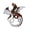 I, variant on Winged Dragon Brooch Retro Colorful Dragon Brooch Pin Decorative Alloy Lapel Pin Clothes Accessory for Backpack Hats Jackets Decoration