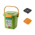 thumbnail image 1 of S SERENABLE Compost Bin with Lid Food Waste Compost Bucket for Outdoor Household Balcony 15L, 1 of 9