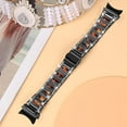thumbnail image 3 of KOMI 20mm Watch Band Compatible with Samsung Galaxy Watch 5/5 pro/Galaxy Watch 4 40mm 44mm/Watch 4 Classic 42/46mm, Stainless Steel Metal for Samsung Galaxy Strap Women Men Black/Tortoiseshell, 3 of 7