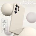 thumbnail image 4 of SHILIU-for Samsung S25 Ultra Case, Liquid Silicone Case with Camera Protection with Microfiber Lining Shockproof Phone Case Cover for Samsung S25 Ultra 6.9 inch, Cream, 4 of 4