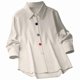 thumbnail image 2 of Camisa Informal de Moda para Mujer, con Botones, Cuello , Blusas Holgadas y Regulares, Blusas de Otoño L, 2 of 7
