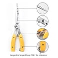 thumbnail image 3 of BE-TOOL Multifunctional Fishing Pliers with Bag Fish Gripper with Locking Clasp Ergonomic Handle Stainless Steel Fishing Gadget Blue and Yellow, 3 of 8