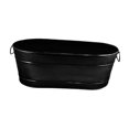 thumbnail image 2 of simhoa Galvanized Oval Beverage Tub Ice Holder Ice Bucket for Drinks Hotel Black, 2 of 8