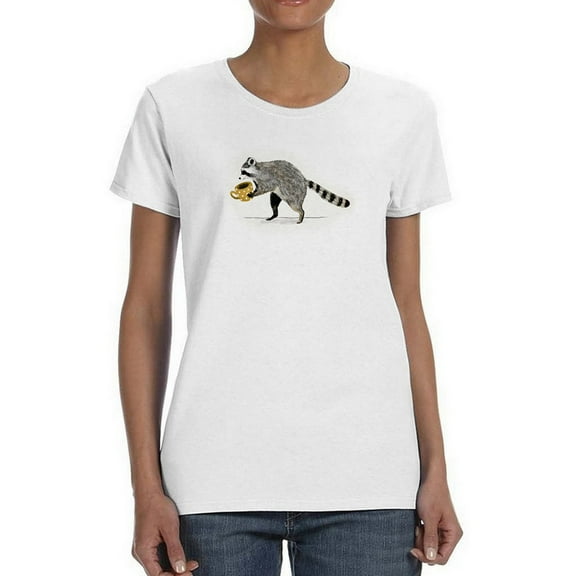 Rascally Raccoon Iii T-Shirt Women -Victoria Barnes Designs, Female Large