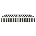 thumbnail image 3 of AWNTECH 20x10 Key West Manual Patio Retractable Awning Outdoor Canopy Sun Shade with Heavy-Duty Cassette, Black and White Stripe, 3 of 3