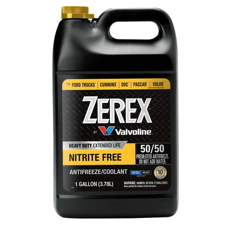 Zerex Extended Life Nitrite Free Heavy Duty (HD) Antifreeze/Coolant 50/50 Prediluted Ready-to-Use 1 GA