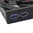 thumbnail image 3 of Panel Frontal del Concentrador USB Strade Fareast Limited 3,5 Pulgadas 19 Pines a Puerto C, 3 of 6