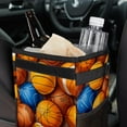 thumbnail image 6 of Basketball Foldable Car Trash Can with Lid, Leak-proof, Hanging Storage Bag - Car Trash Bin, Trash Can for Car, Car Garbage Can, 6 of 6