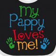 thumbnail image 4 of Inktastic My Pappy Loves Me Boys or Girls Baby Bib, 4 of 4