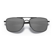 Oakley Sunglasses for Men - OO4124 Gauge 8 Rectangular Polarized Sunglasses with Oakley PRIZM Lenses - Polished Chrome/PRIZM Tungsten Polarized - Size 62