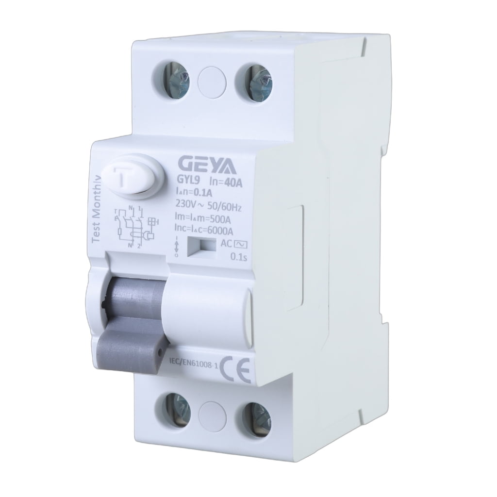 2P 40A Automatic Self-Reclosing Device Circuit Breaker 30mA/100mA/300mA