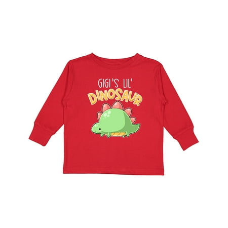 

Inktastic Gigi s Lil Dinosaur with Cute Stegosaurus Gift Toddler Boy or Toddler Girl Long Sleeve T-Shirt