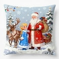 thumbnail image 7 of Christmas Pillow Covers - No Insert Included, Soft Fabric with Hidden Zipper - Festive Home Decor for Sofa, Bedroom, Living Room and Holiday Parties, 17.72*17.72in, A, 7 of 7