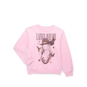 Lainey Wilson Girls Butterflies Graphic Sweatshirt