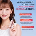 thumbnail image 5 of Mini Hair Straightener for Bangs, 2026 New Mini Cordless Straightener, USB TypeC Rapid Heating Styling Brush, Portable Hair Straightener for Travel, Office, Gym and Quick Touch-Ups, 5 of 10
