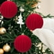 thumbnail image 4 of Christmas Tree Decoration Pumpkin Flocking Ball Ornaments Hanging Christmas Hanging Props Christmas Gifts 15cm3pcs Pack, 4 of 6