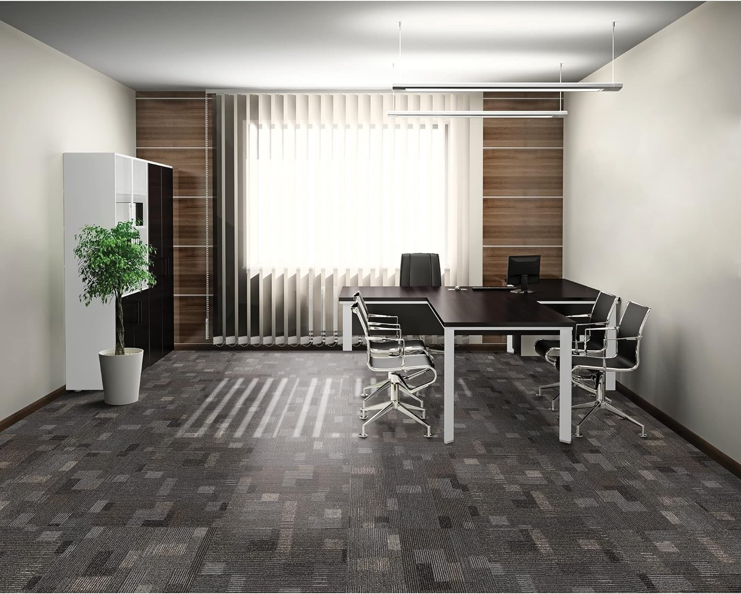 Mohawk Basics 24" x 24" Carpet Tile Sample with EnviroStrand™ PET Fiber in Smoke (1 piece)
