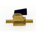 thumbnail image 2 of Elkhart Supply Valve d'Arrêt d'Eau Fraîche 51200 BestPEX; Valve à Bille; Droite; Raccord PEX 3/8 Po x PEX 3/8 Po; Arrêt 1/4 de Tour; Laiton; avec Code-Barres, 2 of 5