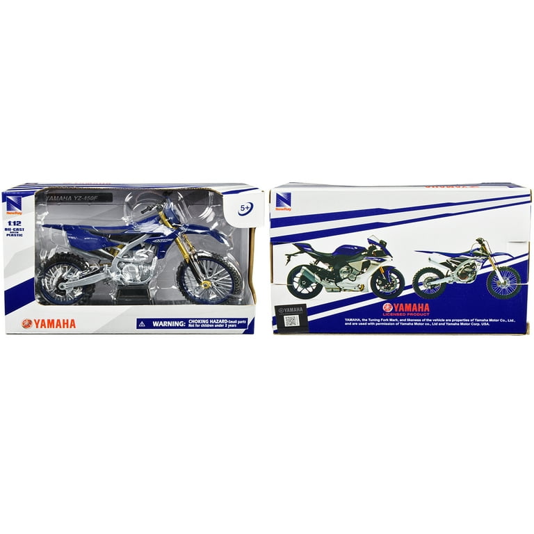 Yamaha YZ-450F Motorcycle Blue 1/12 Diecast Model by New Ray