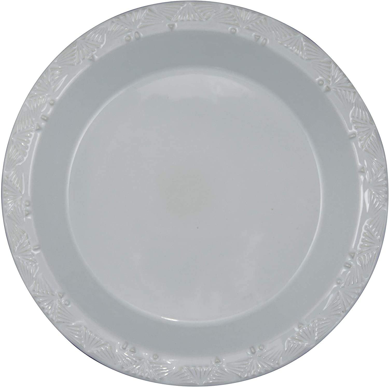 28cm Snack Size Embossed Foil Platter Serving Dish Aluminium Silver Tray 