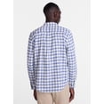 thumbnail image 3 of George Men's and Big Men's Slub Cotton Shirt with Long Sleeves, Sizes S-3XL, 3 of 5