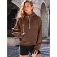 thumbnail image 3 of Womens Hoodies Fleece Fall Fashion Outfits Workout Sweatshirts Y2k Winter Zip Up Jackets Oversized Tops Clothes 2025, 3 of 5