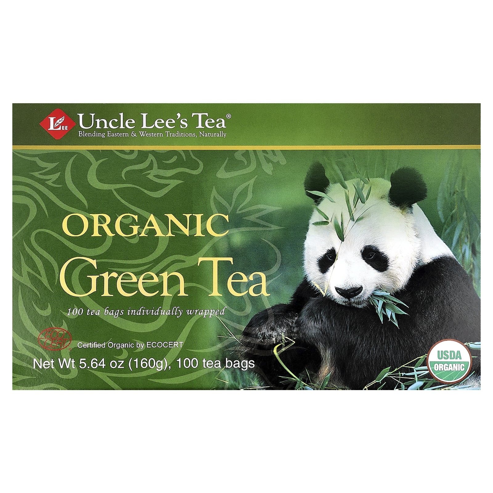 (2 pack) Uncle Lee's Organic Green Tea Bags - USDA Certified