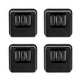 thumbnail image 4 of Juego de 4 ruedas giratorias para muebles, profesionales, flexibles, 360 grados Negro, 4 of 9