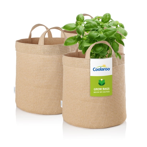 Coolaroo 5 Gallon Round Fabric Grow Bag with Drainage Holes, UV