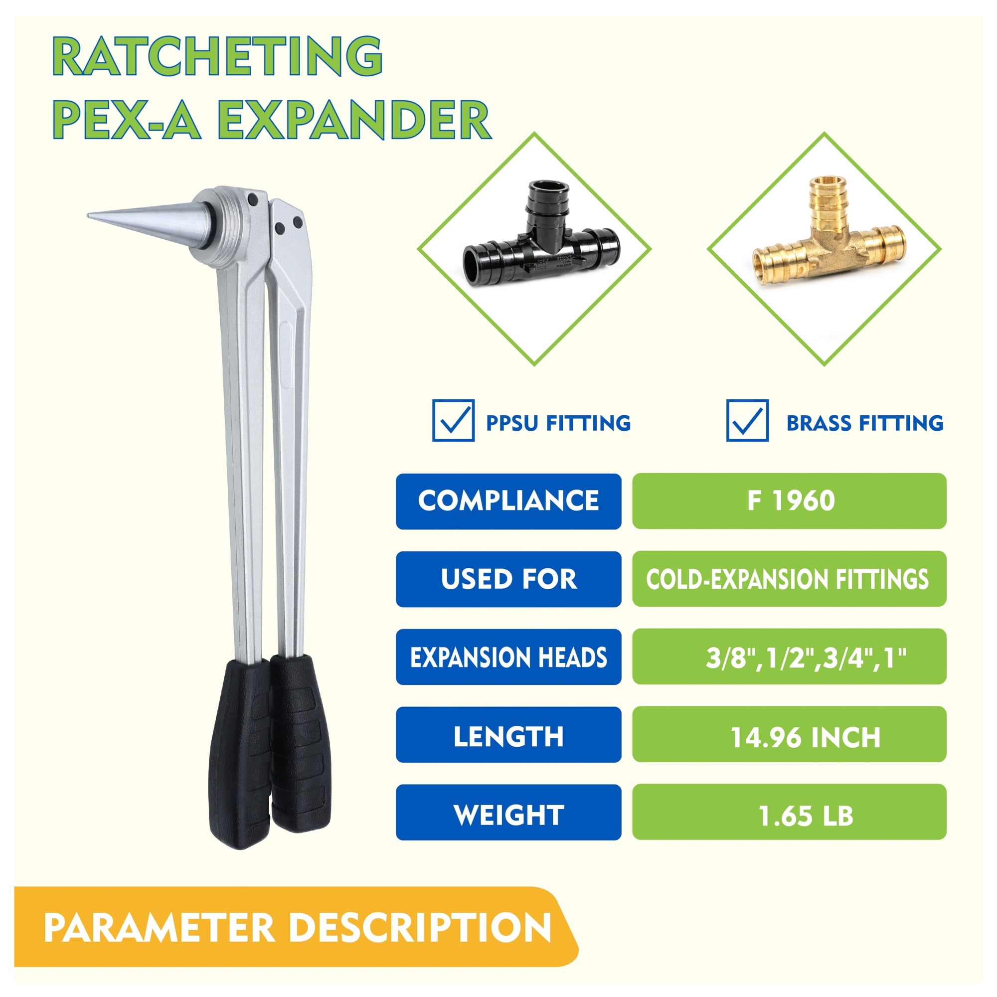 Pipe Manual Expander Tools Kit ,Easy Manual Operation