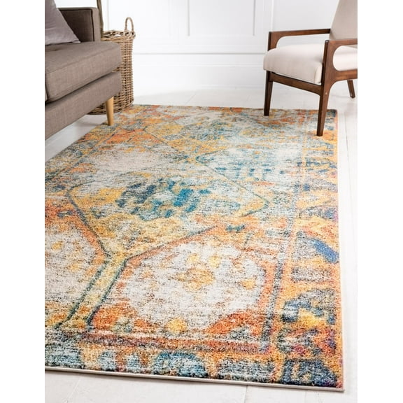 Rugs.com El Paso Collection Rug – 2' x 3' Beige Medium Rug Perfect For Living Rooms, Large Dining Rooms, Open Floorplans