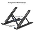 thumbnail image 2 of fashionhome Laptop Stand 25kg Cooling Foldable Notebook Bracket Adjustable Portable Computer Holder Support, Black, 2 of 9