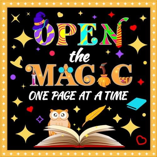 Magic Themed Classroom Bulletin Board Decorations Set Back to School Bulletin Boards decor Cutouts Classroom Wall Door Decorations for Kindergarten Preschool Elementary Middle School library