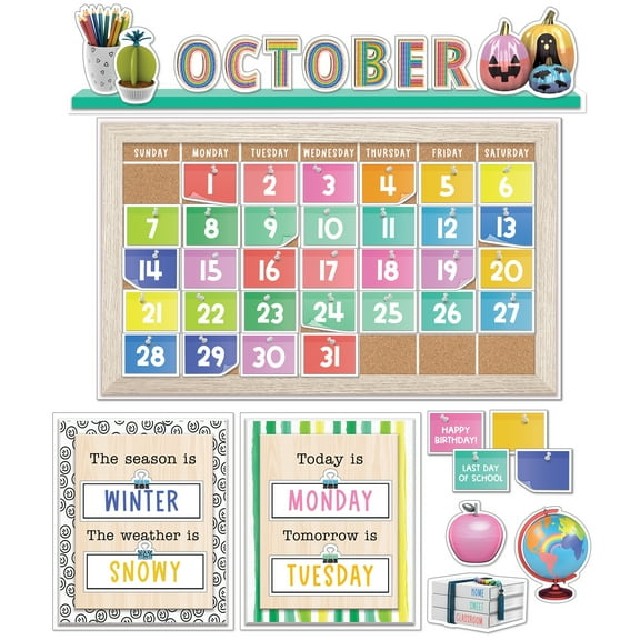 Carson Dellosa Creatively Inspired Calendar Bulletin Board Set (118 pieces)