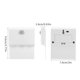 thumbnail image 5 of Rectángulo Luz De Noche Cuerpo Gabinete De Inducción Luz De Noche Luz Con Sensor Alimentado Por Batería Con Sensor Pir Interruptor De Palanca Cuentas Led Para El Hogar Advancent HA019353-00, 5 of 7