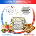 thumbnail image 4 of Pioneer Flower Floral Print Pattern Womens Lunch Box for Work,Insulated Large Lunch Bag for Tween and Teen,Loncheras Para Mujer,Leakproof Adult Lunch Bag for Work,Beach,Travel,Picnic,Camping, 4 of 7