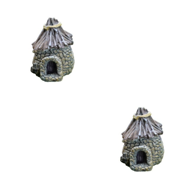 ZheElen Fairy Garden Kit Not Fade Easily Beautiful Eye-catching Lightweight Terrarium Decor Different Display Balcony Decoration Type 9 2Set