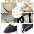 thumbnail image 3 of 12Pcs 6 Styles Iron Toe Covers Golden Toe Protectors for Pointed Toe High-Heeled Shoes Metal High Heel Protectors Elegant High Heels Tip Cover Shoes Protection Repair Decoration, 3 of 9